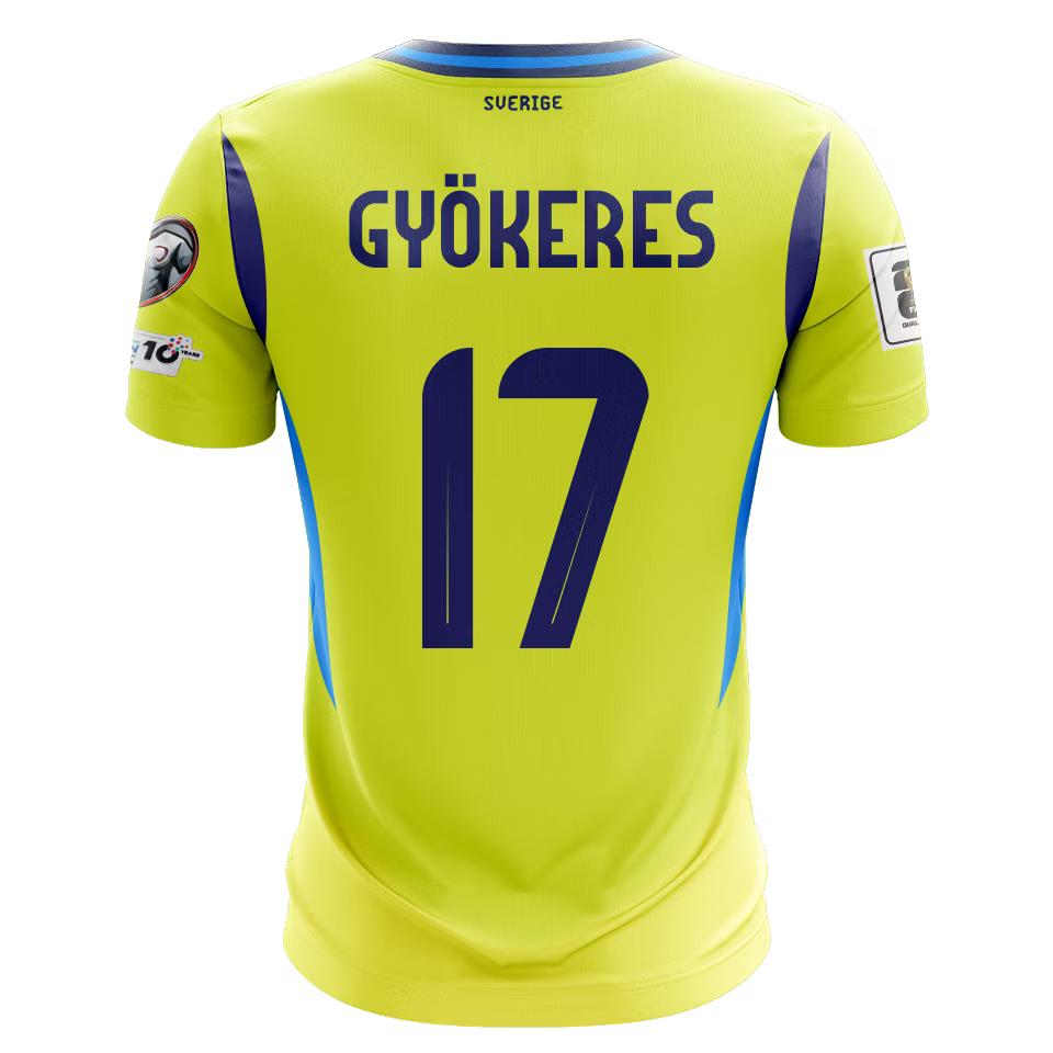 Camisola Suecia 2024 Principal Versão Adepto GYOKERES #17