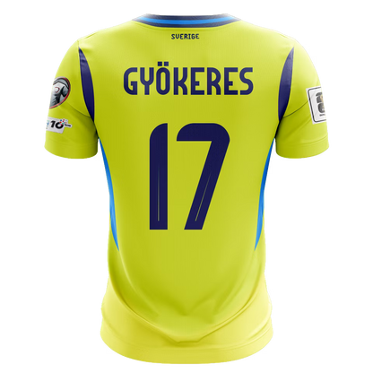 Camisola Suecia 2024 Principal Versão Adepto GYOKERES #17