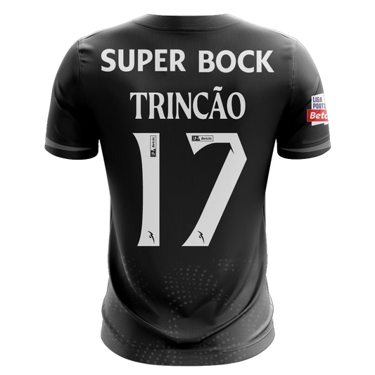 Camisola SCP 2025-26 Alternativa Preta Versão Adepto TRINCÃO #17