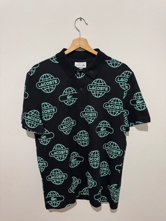 Polo Preto Lacoste Planeta (Entrega Imediata)