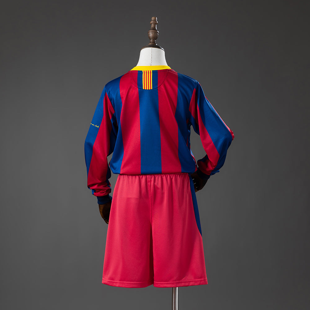 Kit Criança Manga Comprida FC Barcelona 2010-11 Principal