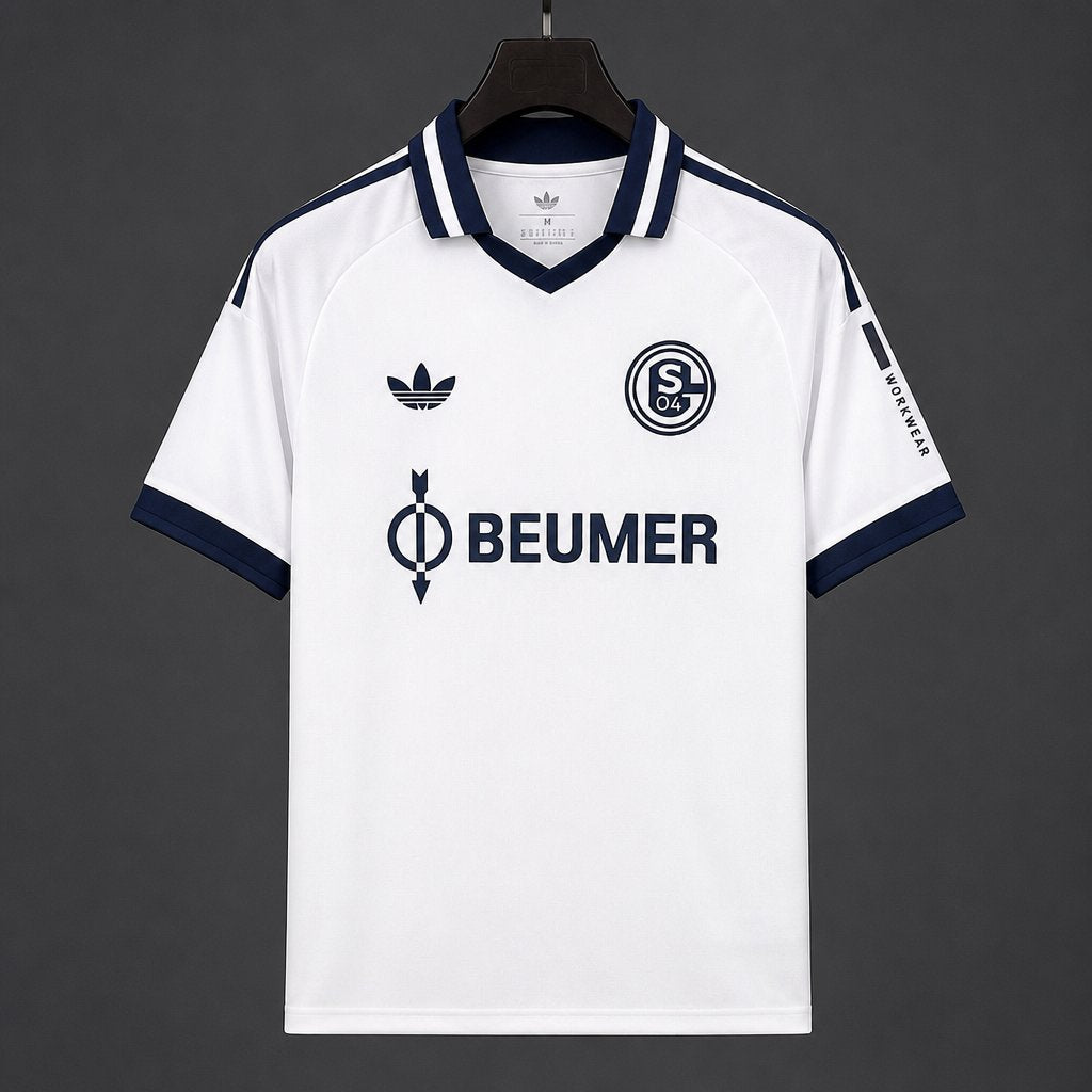Camisola Schalke 04 2026-27 Alternativa Branca Versão Adepto