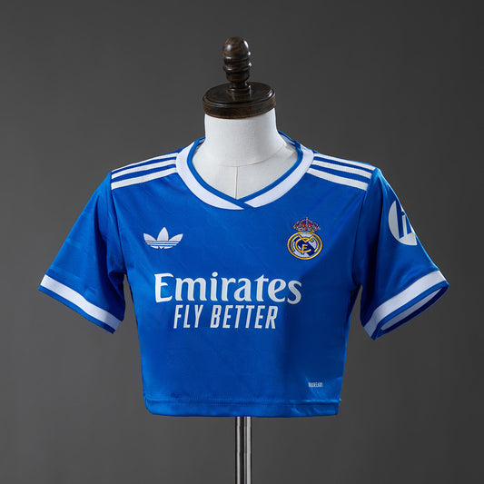 Crop Top Mulher Real Madrid CF 2025-26 Alternativa