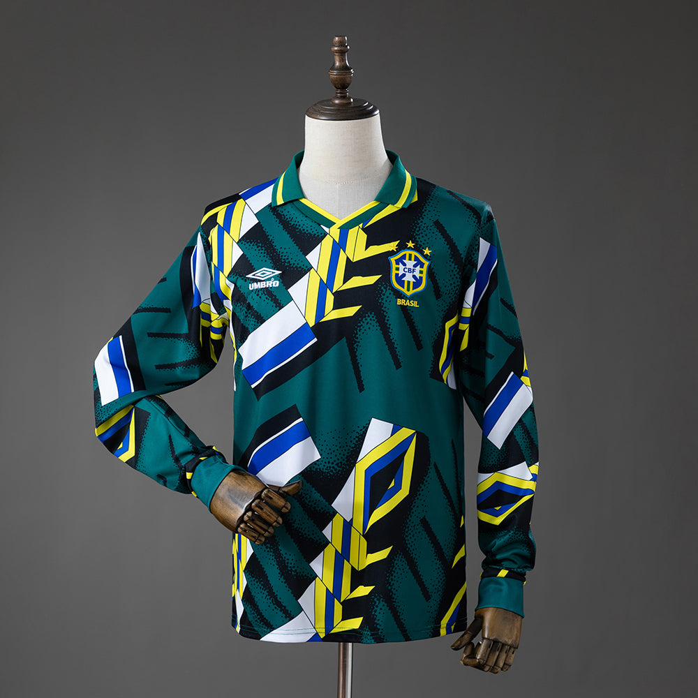 Camisola Manga Comprida Brasil 1994 Guarda-Redes Versão Adepto