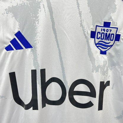 Camisola Como 1907 2025-26 Alternativa Branca Versão Adepto