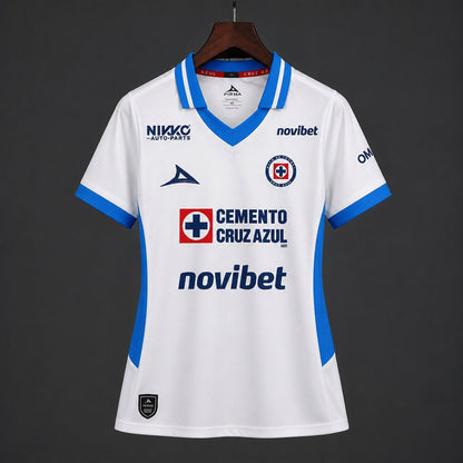 Camisola CD Cruz Azul 2026-27 Alternativa Branca Versão Mulher
