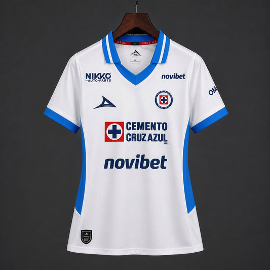 Camisola CD Cruz Azul 2026-27 Alternativa Branca Versão Mulher