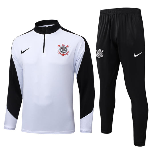 Fato de Treino SC Corinthians 2025-26 - Camisola com Fecho