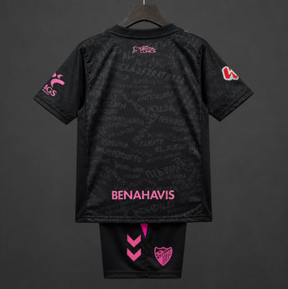 Kit Criança Malaga CF 2026-27 Alternativo Preto