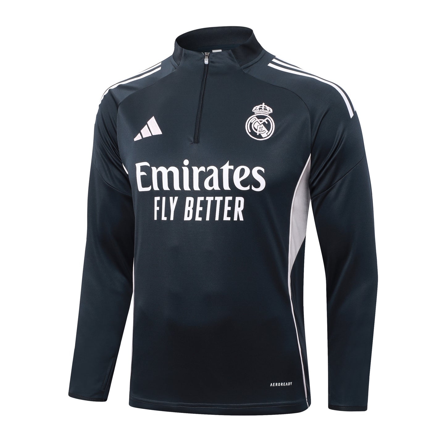 Fato de Treino Real Madrid CF 2025-26 - Camisola com Fecho
