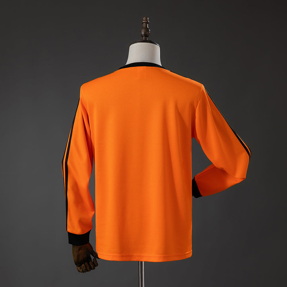 Camisola Manga Comprida Paises Baixos 1980 Principal Versão Adepto