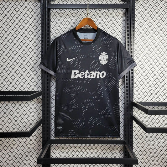 Camisola SCP 2025-26 Alternativa Preta Versão Adepto RAYAN LUCAS #60
