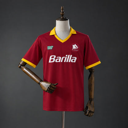Camisola AS Roma 1989-90 Principal Versão Adepto