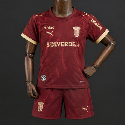Kit Criança SC Braga 2026-27 Alternativo Vermelho