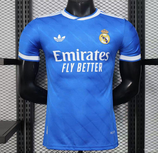 Camisola Real Madrid CF 2025-26 Alternativa Azul Versão Jogador