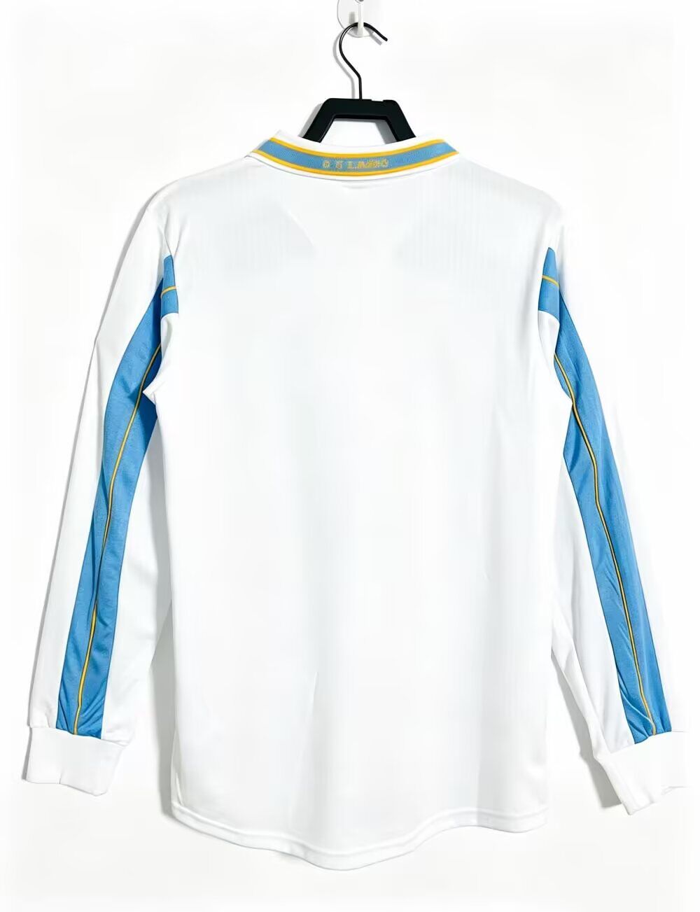 Camisola Manga Comprida SS Lazio 2000-01 Alternativa Branca Versão Adepto