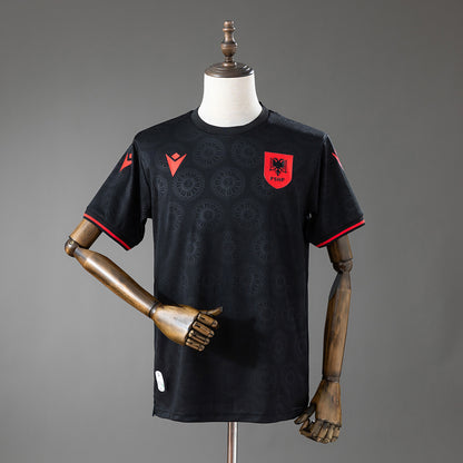 Camisola Albania 2026 Alternativa Preta Versão Adepto