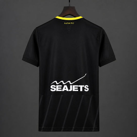 Camisola AEK Atenas 2026-27 Alternativa Preta Versão Adepto