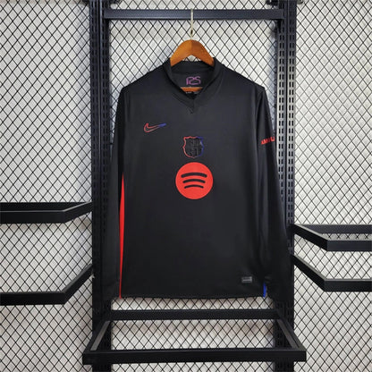 Camisola Manga Comprida FC Barcelona 2024-25 Alternativa Preta Versão Adepto