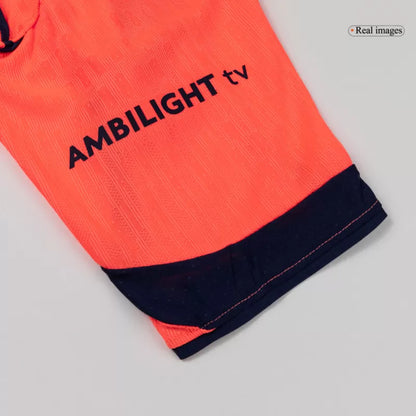 Camisola FC Barcelona 2025-26 Alternativa Laranja UCL Versão Adepto ROONY #19
