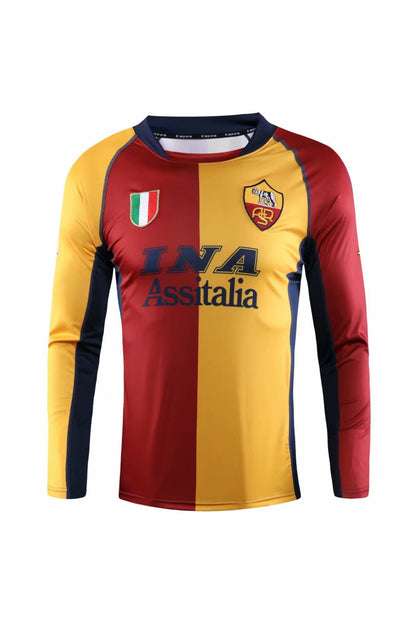 Camisola Manga Comprida AS Roma 2001-02 Principal UCL