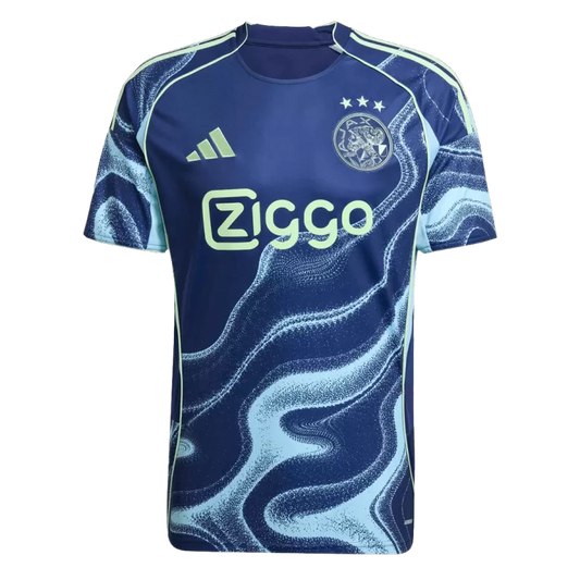 Camisola AFC Ajax 2025-26 Alternativa Azul Versão Adepto