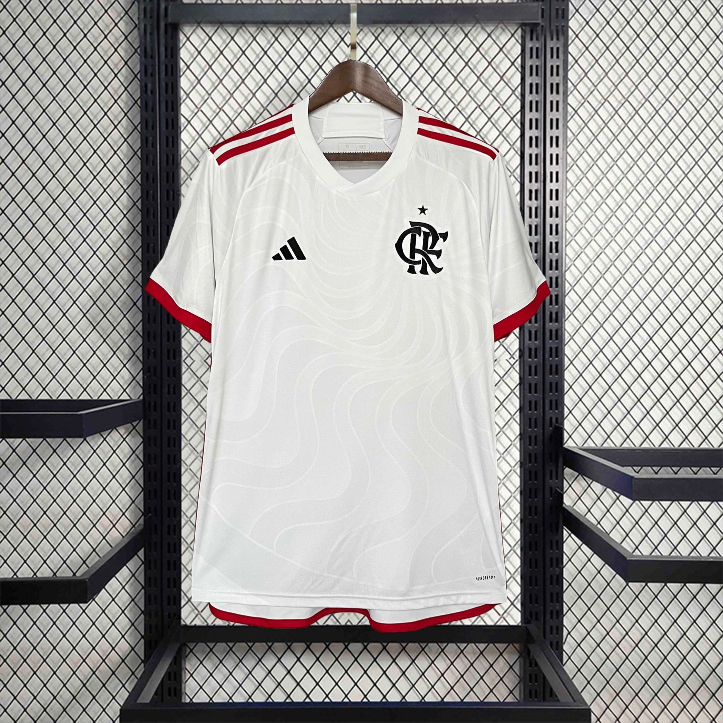Camisola Flamengo 2024-25 Alternativa Branca Versão Adepto