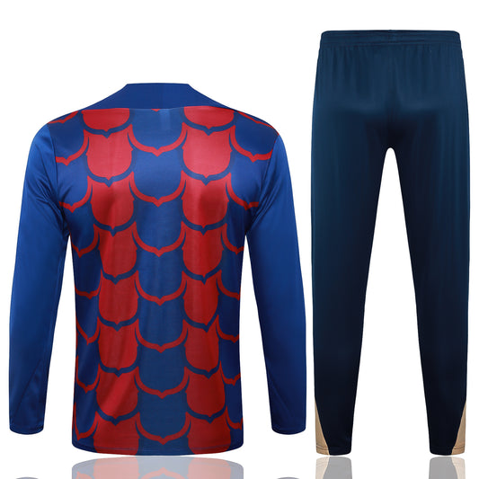 Fato de Treino FC Barcelona 2024-25 - Camisola com Fecho