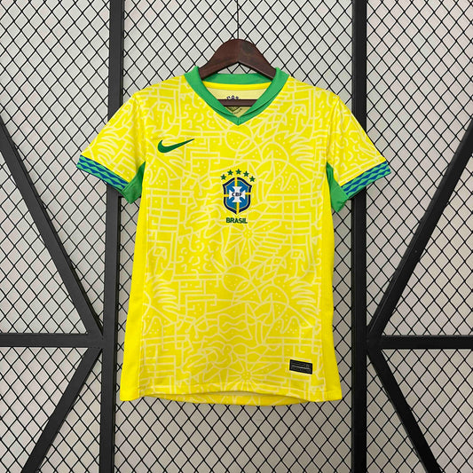 Camisola Brasil 2024 Principal Versão Mulher