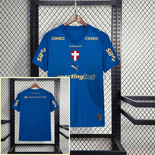 Camisola SE Palmeiras 2026-27 Alternativa Azul Versão Adepto Todos Patrocinadores