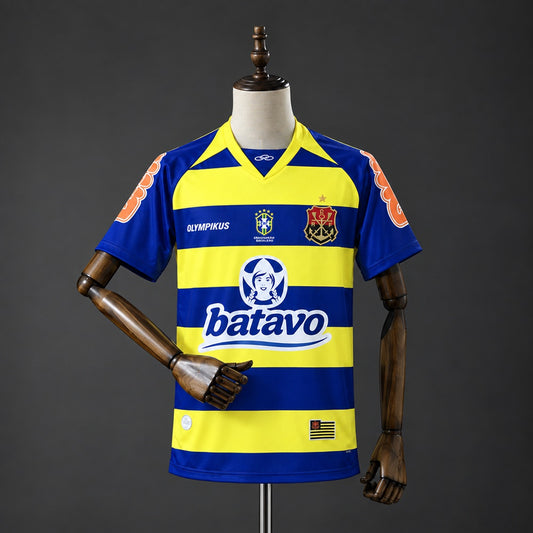 Camisola CR Flamengo 2010-11 Alternativa Amarela Versão Adepto
