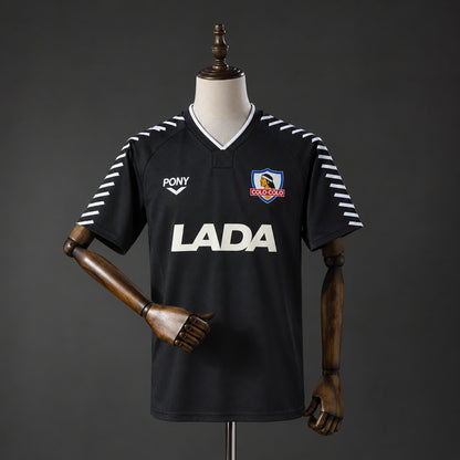 Camisola CSD Colo Colo 1992-93 Alternativa Preta Versão Adepto