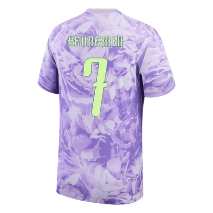 Camisola Coreia do Sul 2026 Alternativa Roxa Versão Adepto HEUNGMIN #7