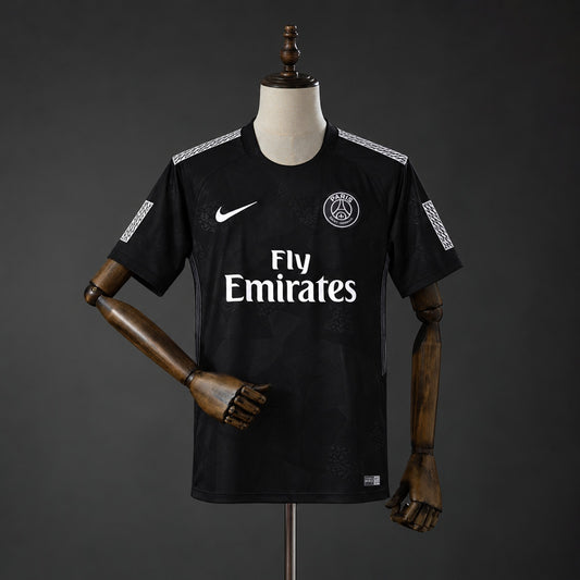 Camisola FC Paris Saint-Germain 2017-18 Alternativa Preta Versão Adepto