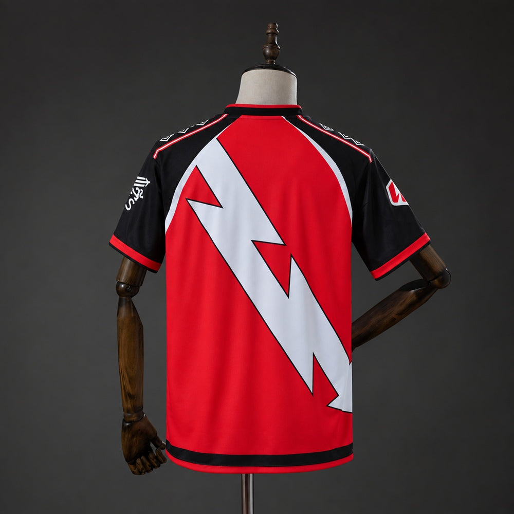Camisola Rayo Vallecano 2026-27 Alternativa Vermelha Versão Adepto
