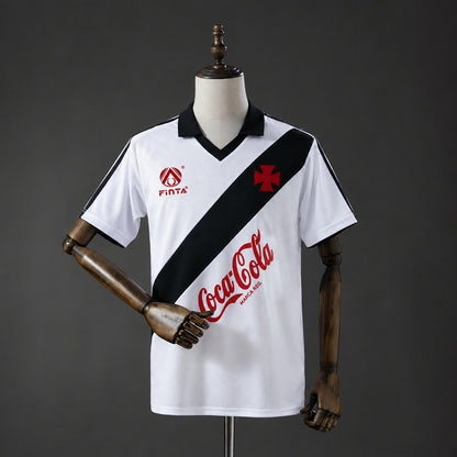 Camisola Vasco da Gama 1989-90 Alternativa Branca Versão Adepto