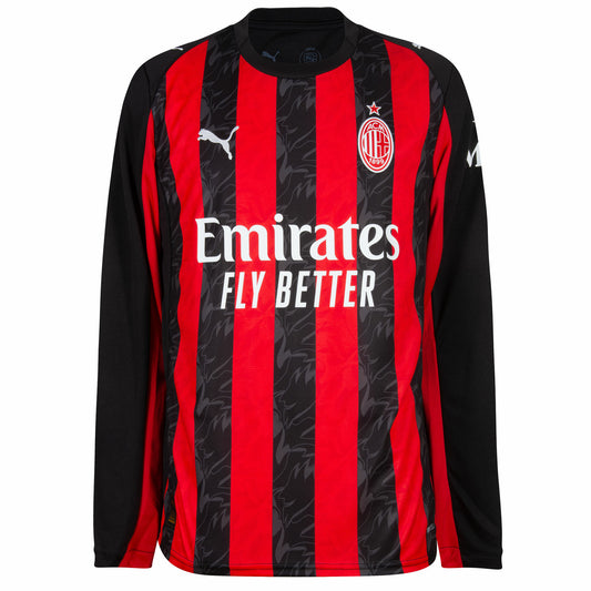 Camisola Manga Comprida Ac Milan 2025-26 Principal Versão Adepto GIMENEZ #7