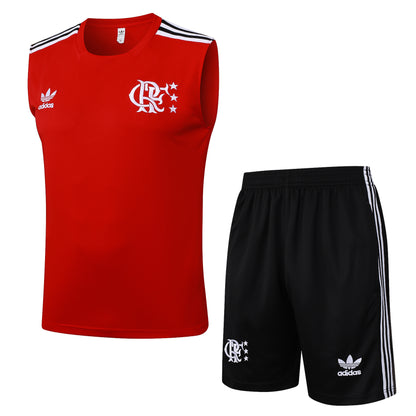 Kit Treino Manga Cava CR Flamengo 2025-26