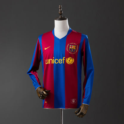 Camisola Manga Comprida FC Barcelona 2007-08 Principal