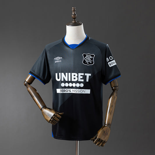 Camisola Rangers FC 2025-26 Alternativa Vermelha Versão Adepto