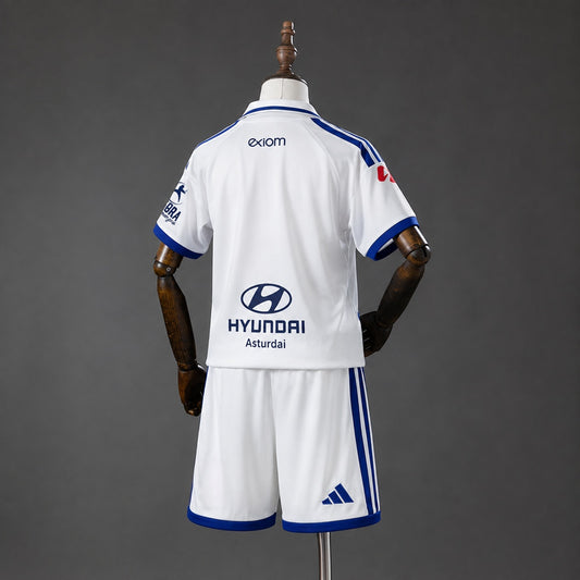 Kit Criança Real Oviedo 2026-27 Alternativo Branco