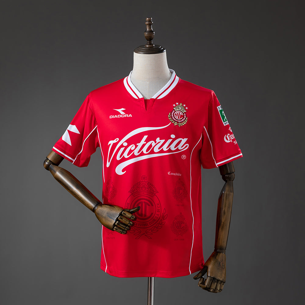 Camisola Deportivo Toluca 1998-99 Principal Versão Adepto