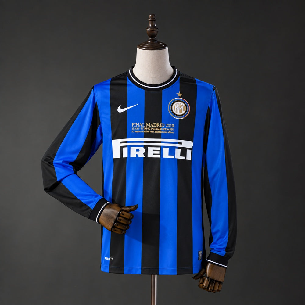 Camisola Manga Comprida Inter Milão 2010-11 Principal Final UCL Versão Adepto