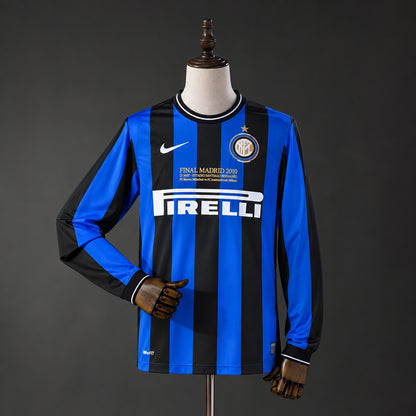 Camisola Manga Comprida Inter Milão 2010-11 Principal Final UCL Versão Adepto