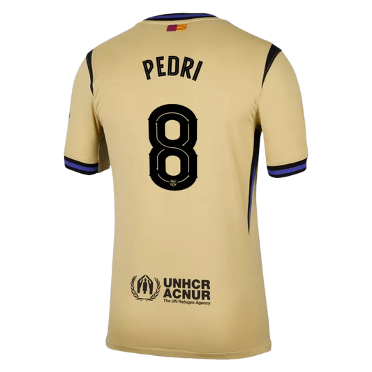 Camisola FC Barcelona 2025-26 Alternativa Amarela UCL Versão Adepto PEDRI #8