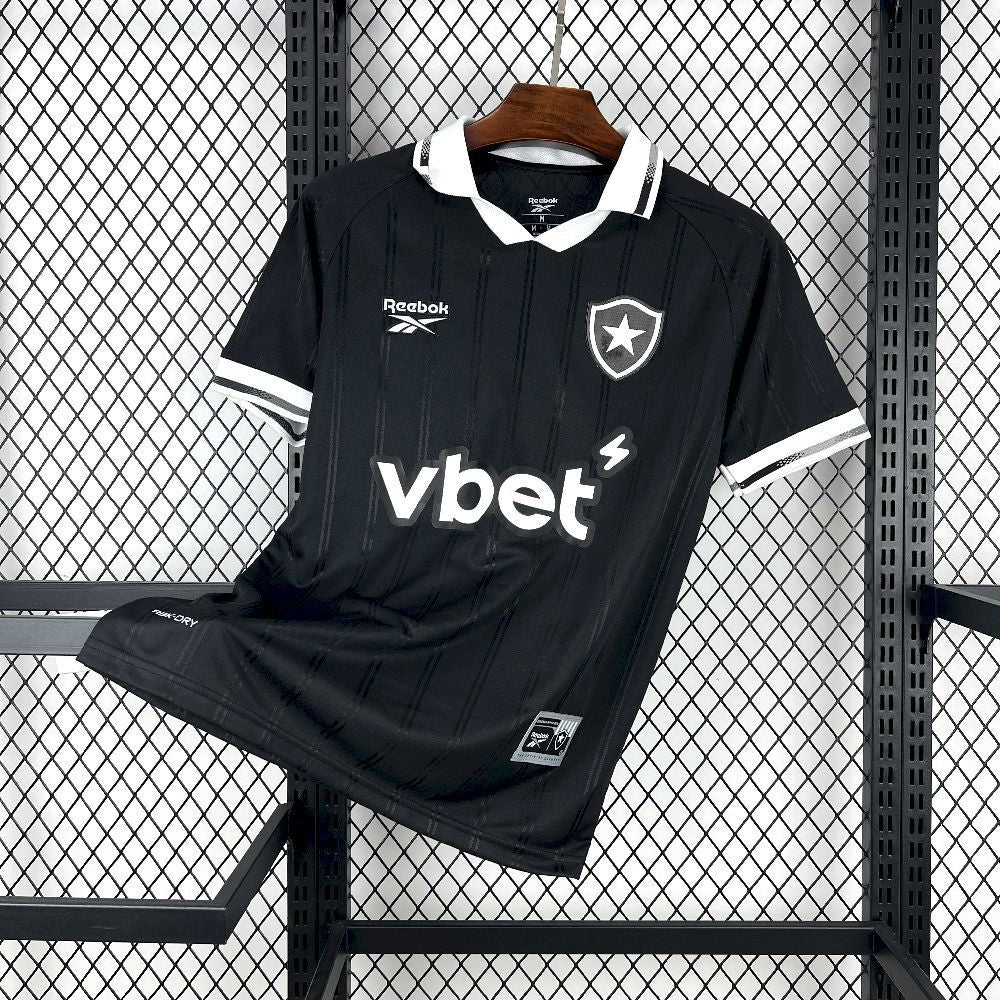 Camisola Botafogo-RJ 2025-26 Alternativa Preta Versão Adepto