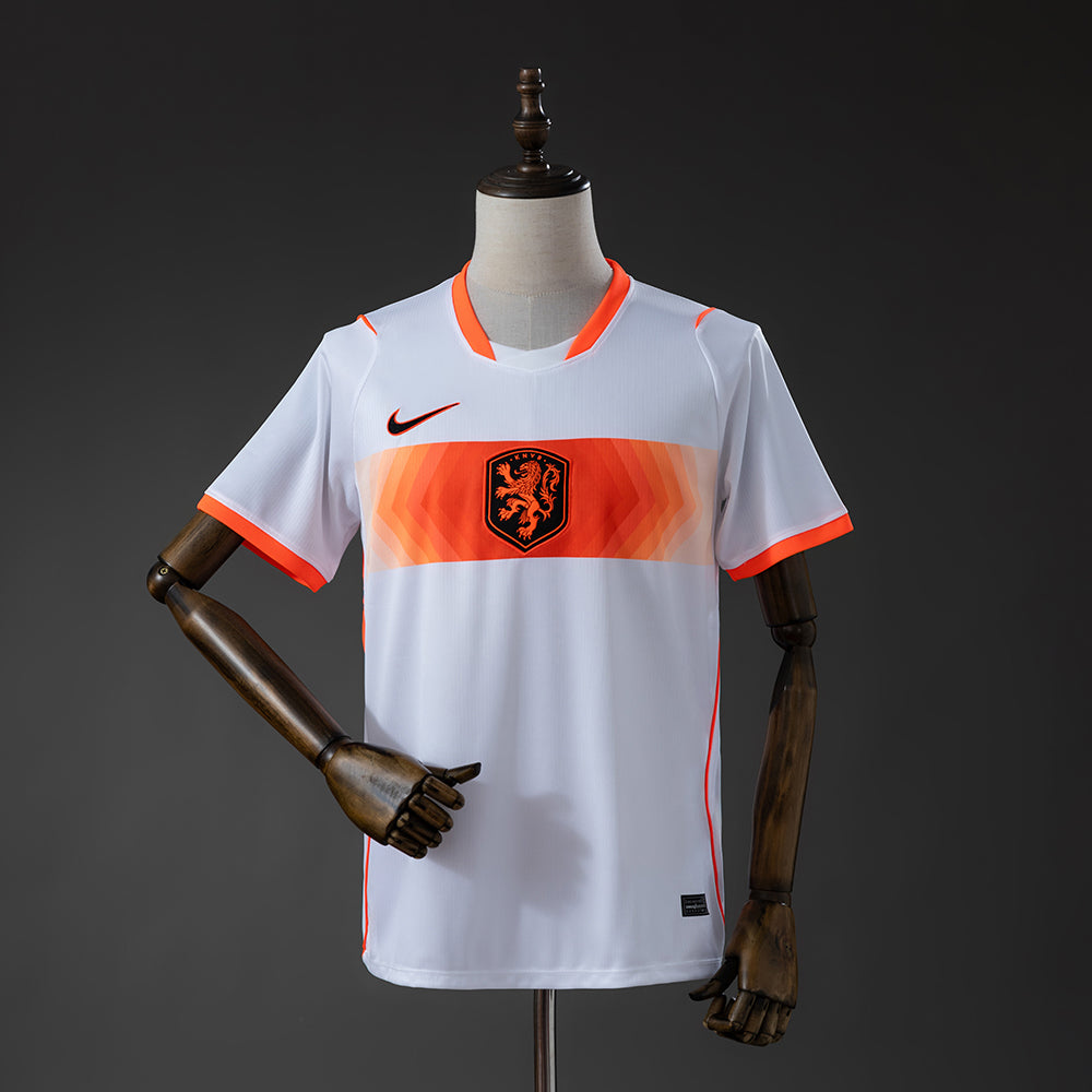 Camisola Paises Baixos 2026 Alternativa Branca Versão Adepto