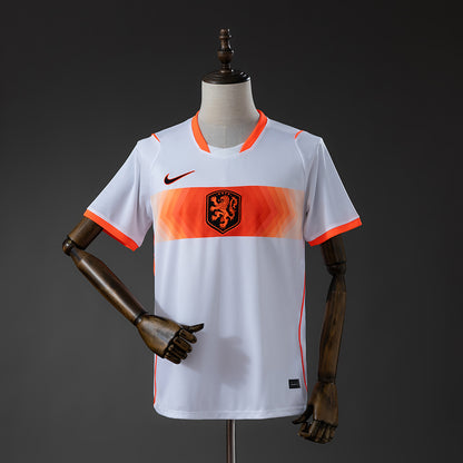 Camisola Paises Baixos 2026 Alternativa Branca Versão Adepto