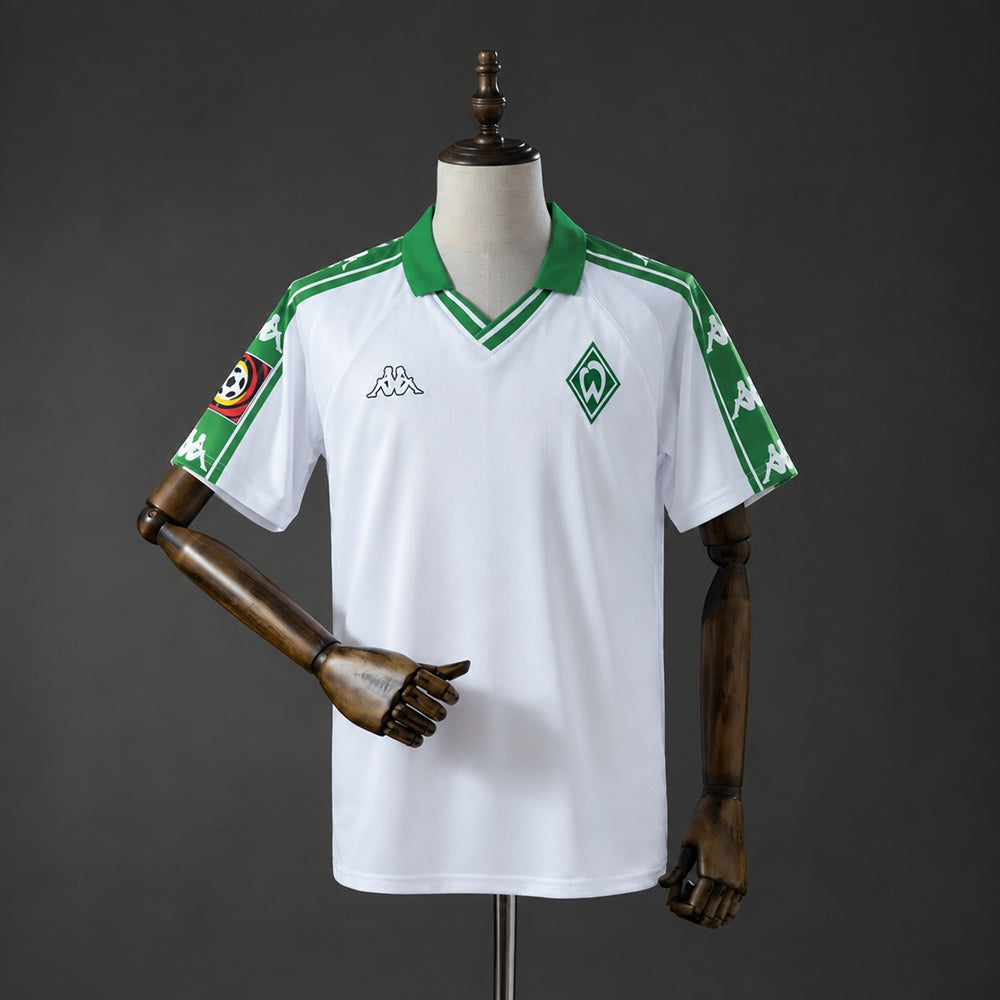 Camisola Werder Bremen 2001-02 Alternativa Branca Versão Adepto