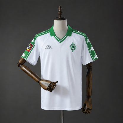 Camisola Werder Bremen 2001-02 Alternativa Branca Versão Adepto